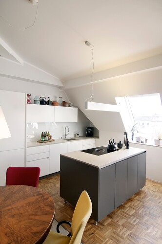 Die Mansardenküche - elegant und funktional